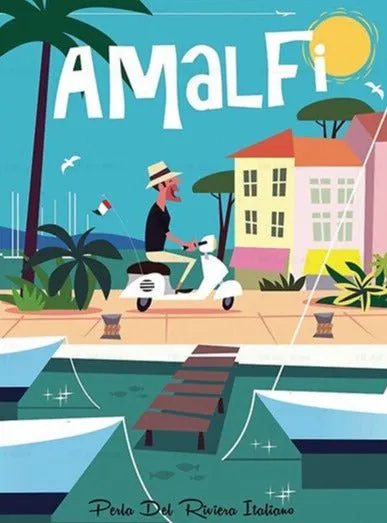 Affiche Vintage Amalfi