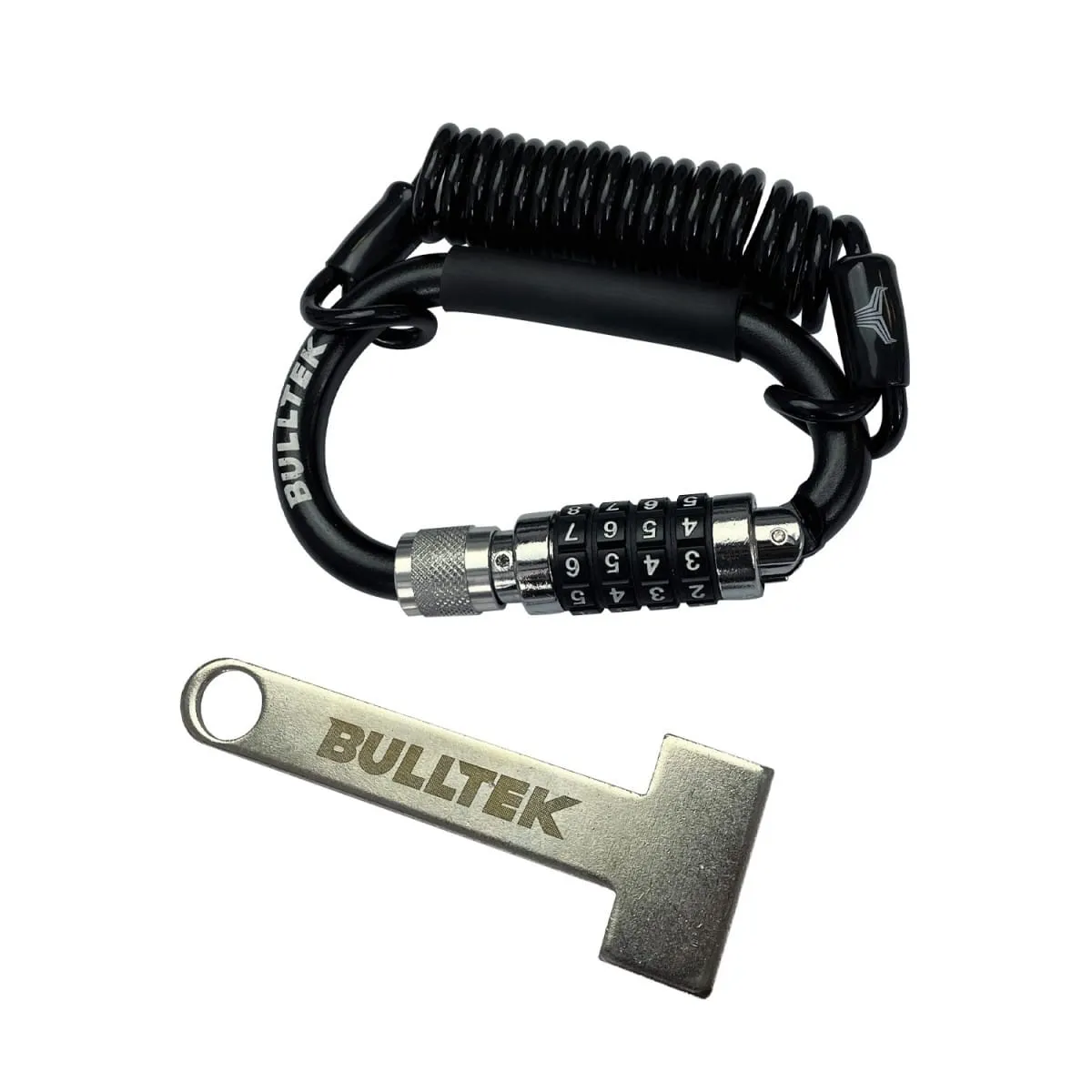 Antivol De Casque Bulltek Noir - Antivol casque moto