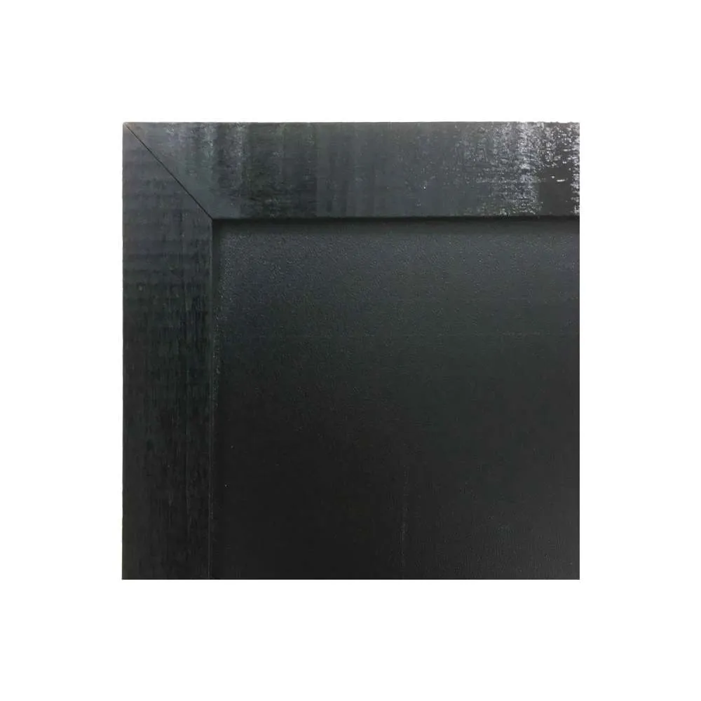 Ardoise murale rv cadre en bois couleur noir dim 72,5 x 52,5 cm - fab française