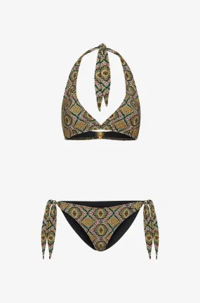 Bikini triangle imprimé Paisley Medaillons