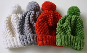 Bonnet Boule de Neige - tricot - femme