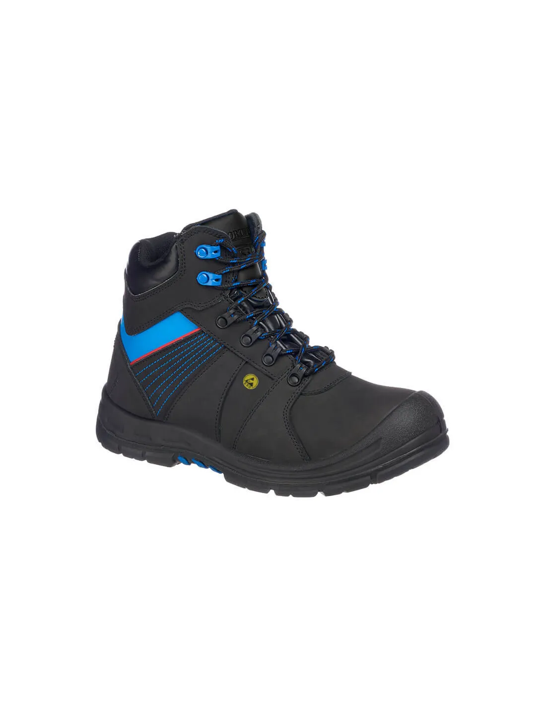 Botte de sécurité Portwest Compositelite Protector S3 ESD HRO couleur : Noir/Bleu taille 39 - PORTWEST - - FD37BKB39PORTWEST