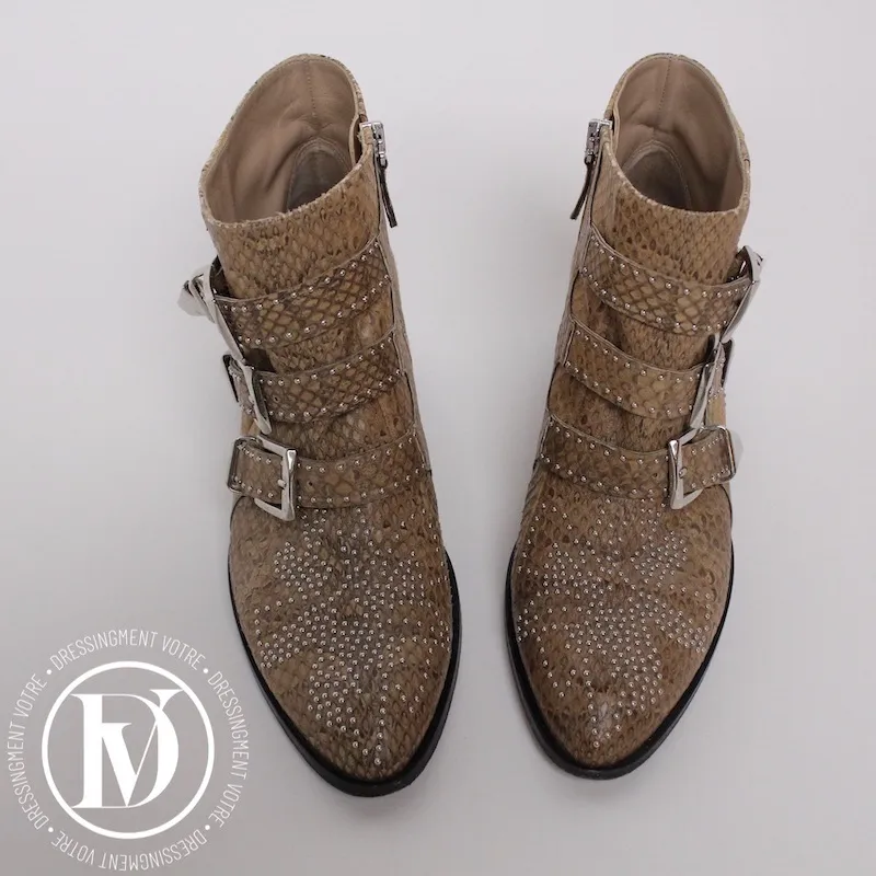 Bottines Susanna en python et clous p.37 – Chloé