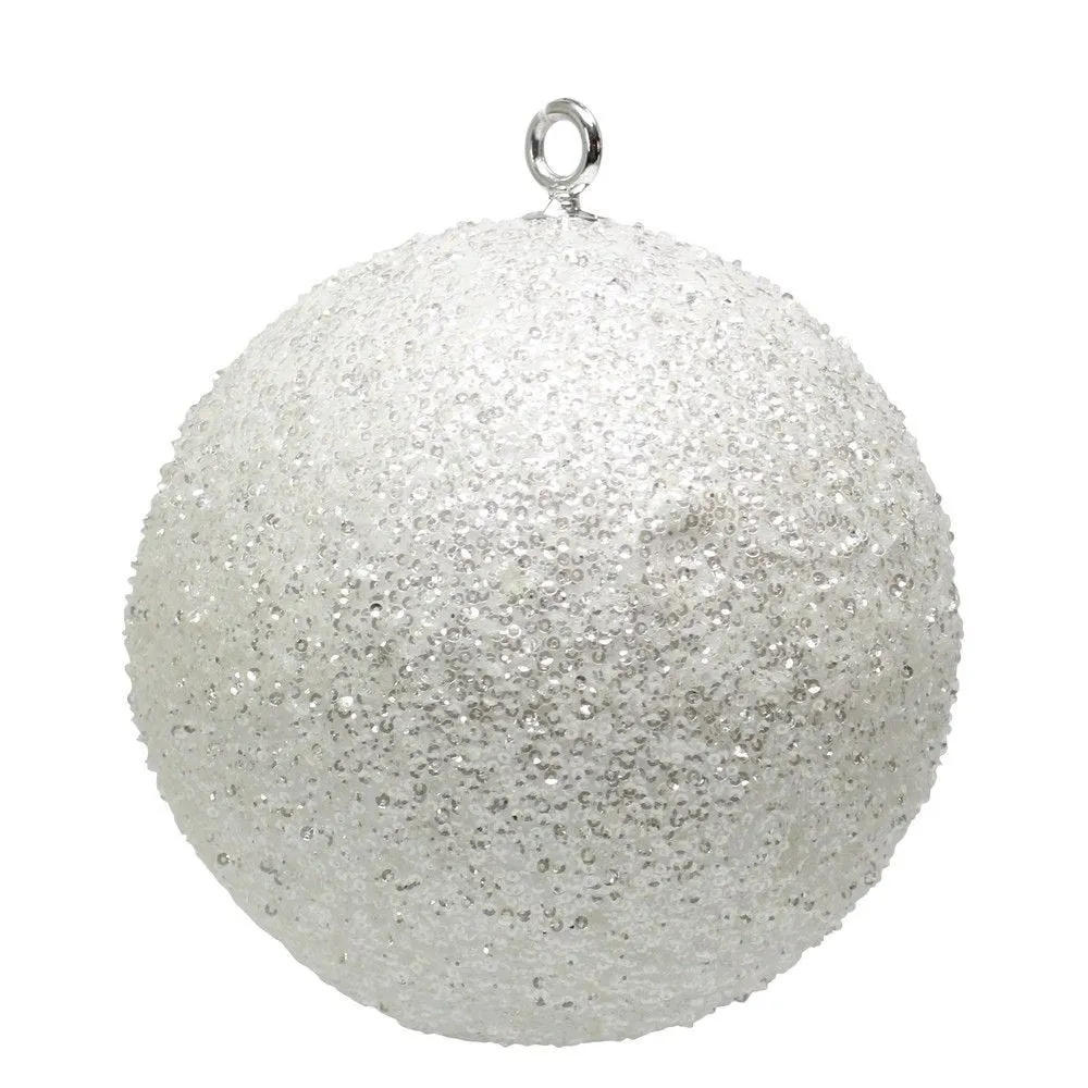 Boule de neige Ø20cm blanc pailleté