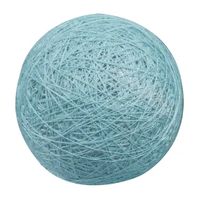 Boule tissu azur D 6cm 