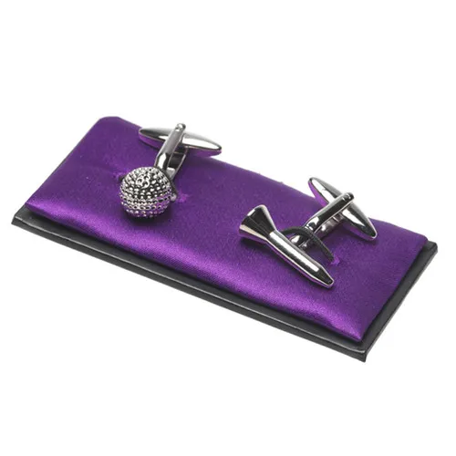 Boutons de manchette / Boutons de manchette Balle de golf et tee