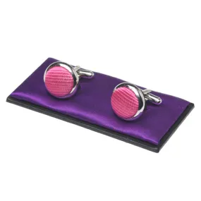 Boutons de manchette / Boutons de manchette homme rose vif