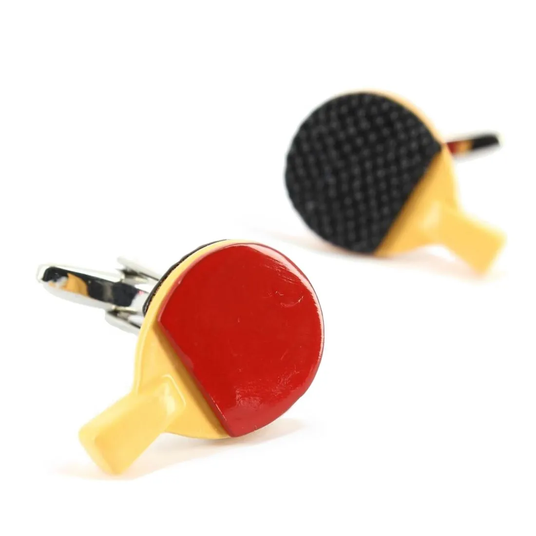 Boutons de manchette raquettes de ping pong