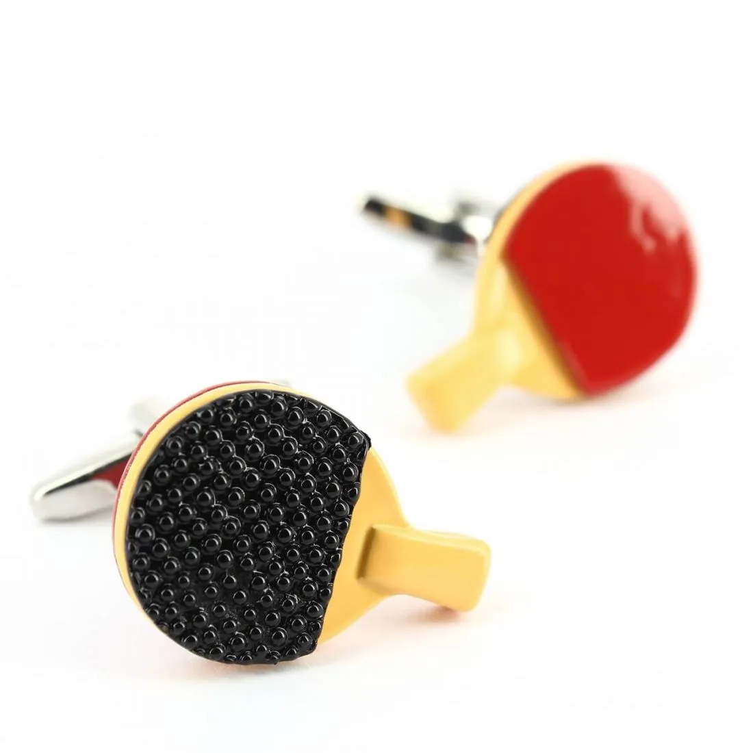 Boutons de manchette raquettes de ping pong