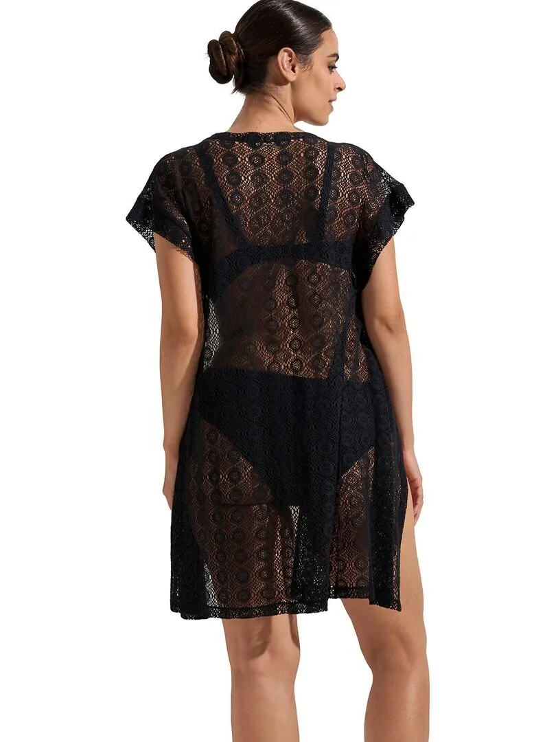 Caftan de plage Rimini - Noir