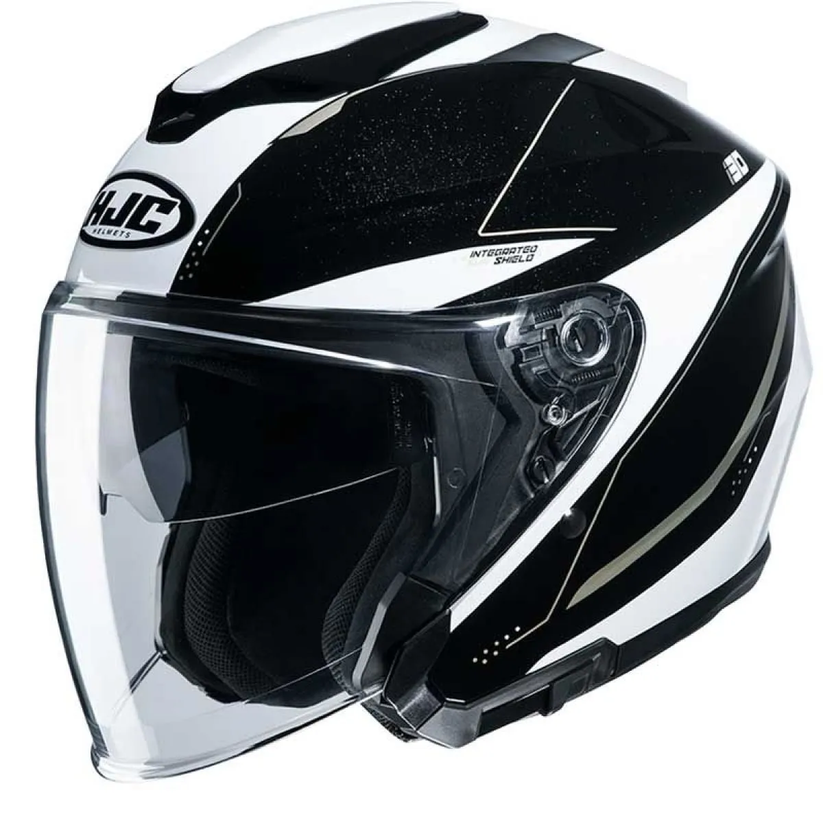 Casque HCJ I30 Slight Noir Blanc - Casque Jet