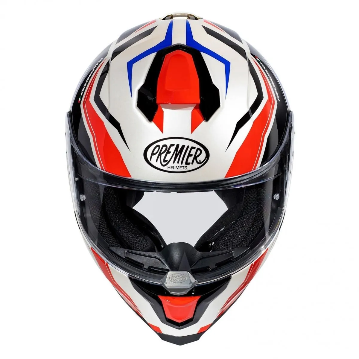 Casque Premier Hyper Rouge BLeu Blanc RW13 - Casque Intégral
