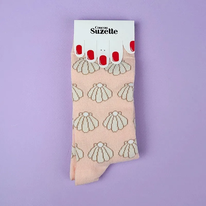 Chaussettes Coquille St Jacques