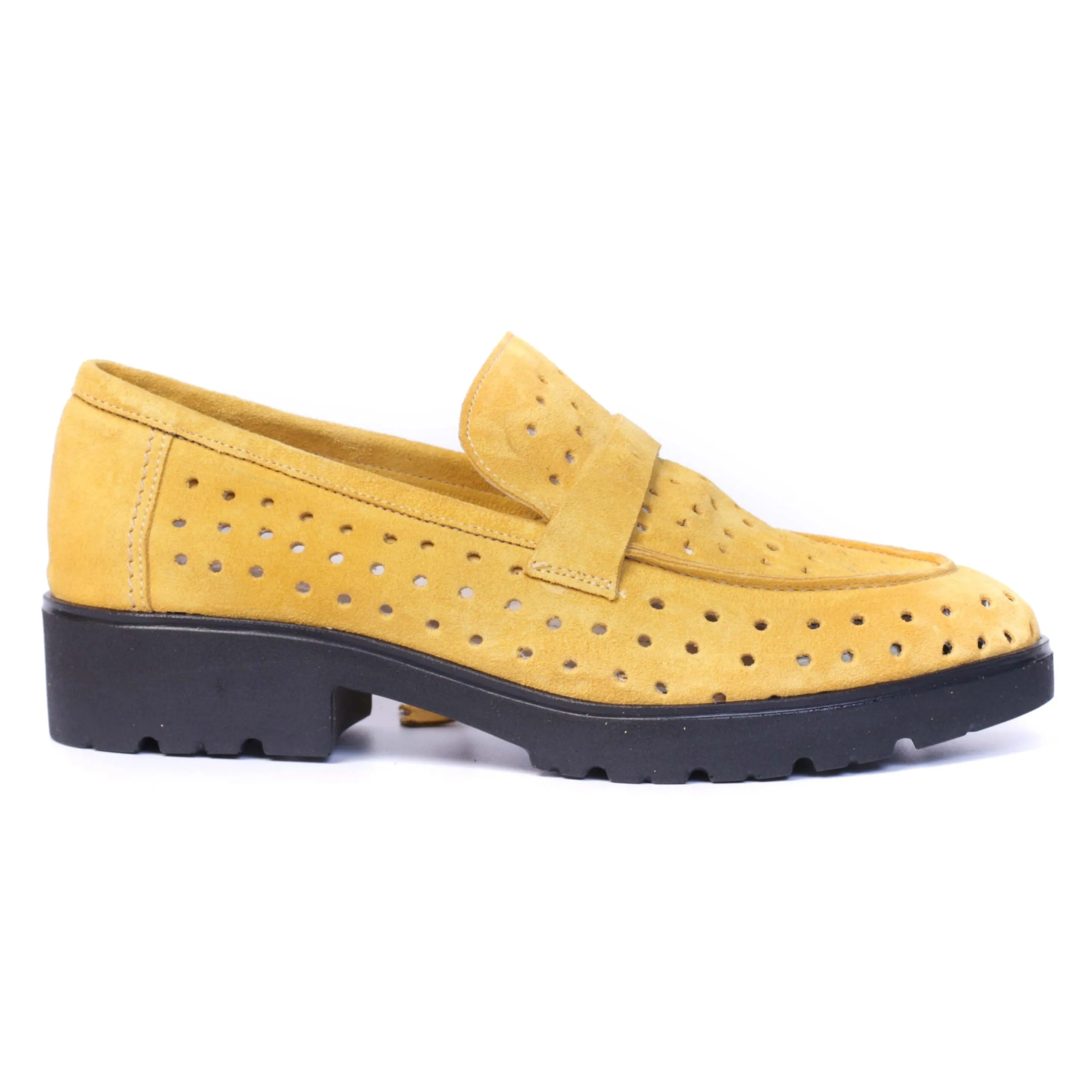 COLLEGE EN DAIM JAUNE 0181