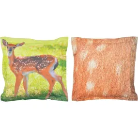 Coussin extérieur imperméable daim 41,5x41,5x10cm
