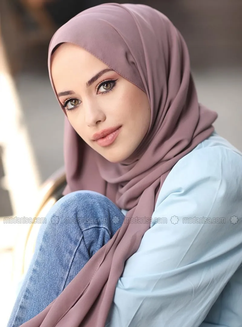 Crepe Shawl Soft Rose