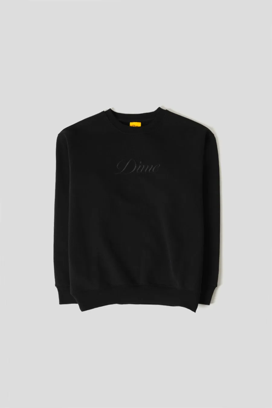 CREWNECK CURSIVE LOGO NOIR
