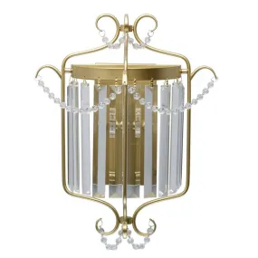 Crystal adele mat gold metal transparent crystal 1*40w e14 373024701