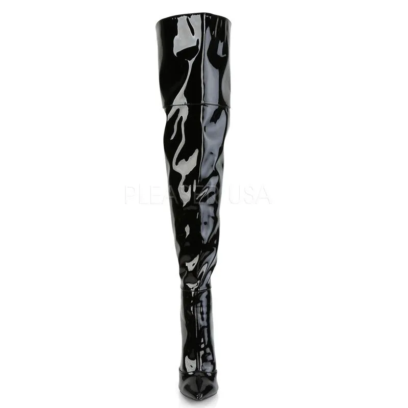 Cuissardes stretch noir vernis