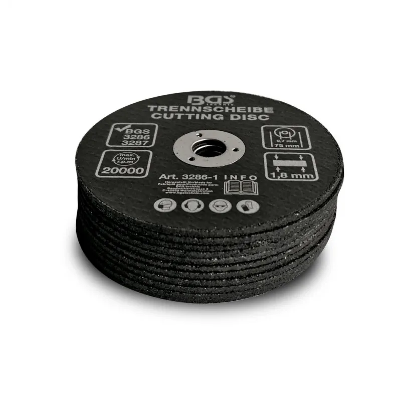 DISQUES 75 mm MEULEUSE DROITE PNEUMATIQUE 
