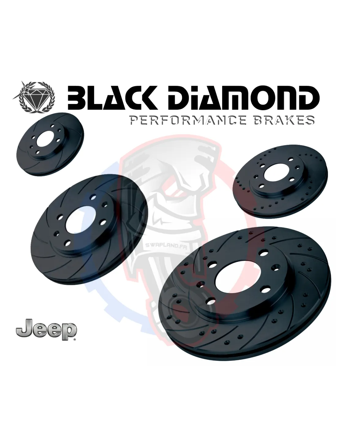 Disques de frein Black diamond pour JEEP Compass 