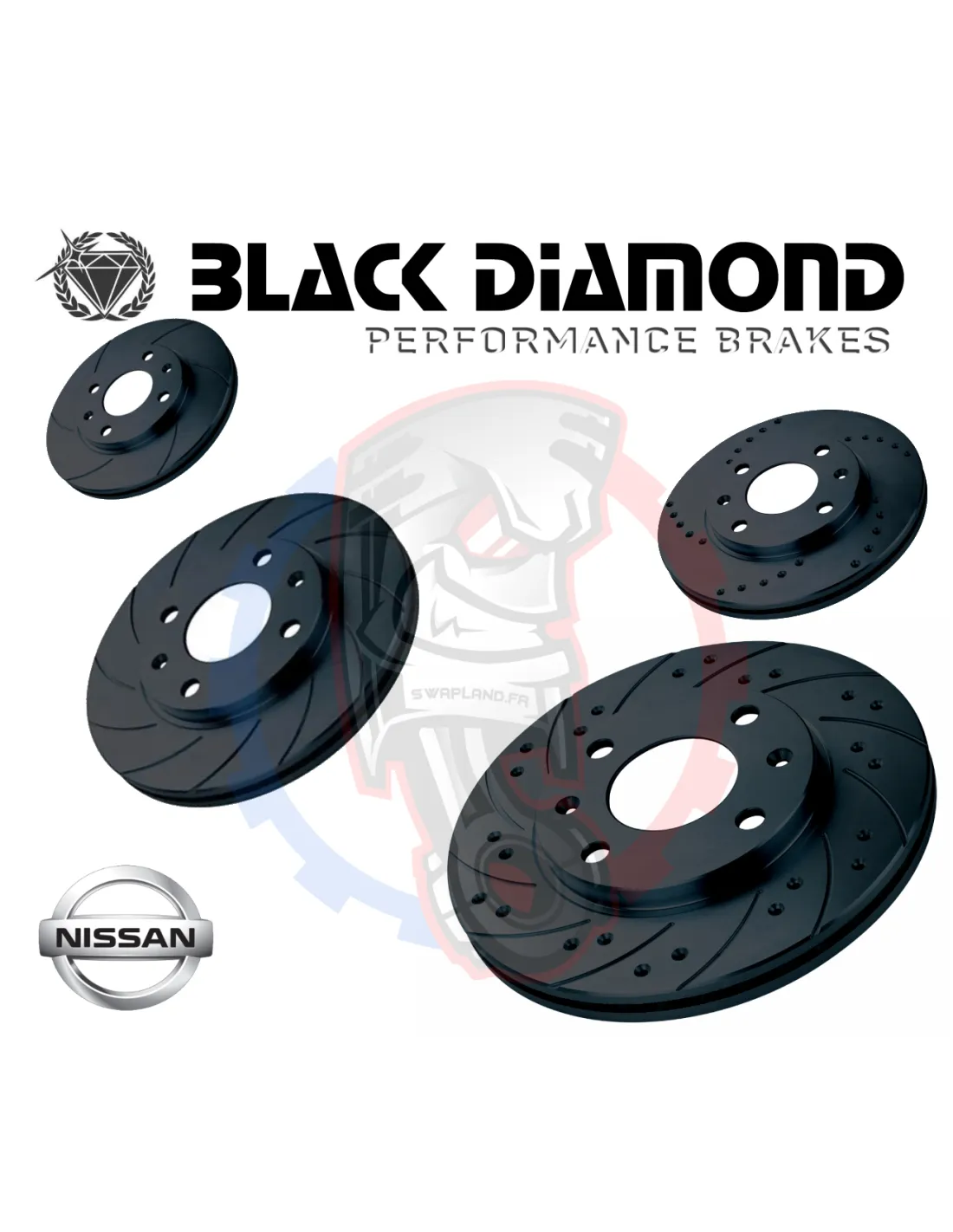 Disques de frein Black diamond pour NISSAN Kubistar 