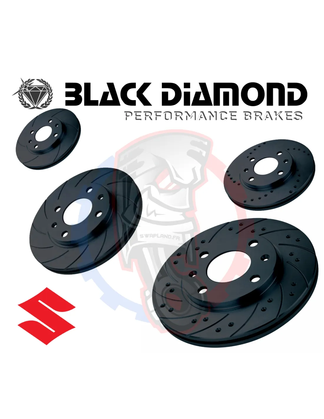 Disques de frein Black diamond pour SUZUKI SX4 
