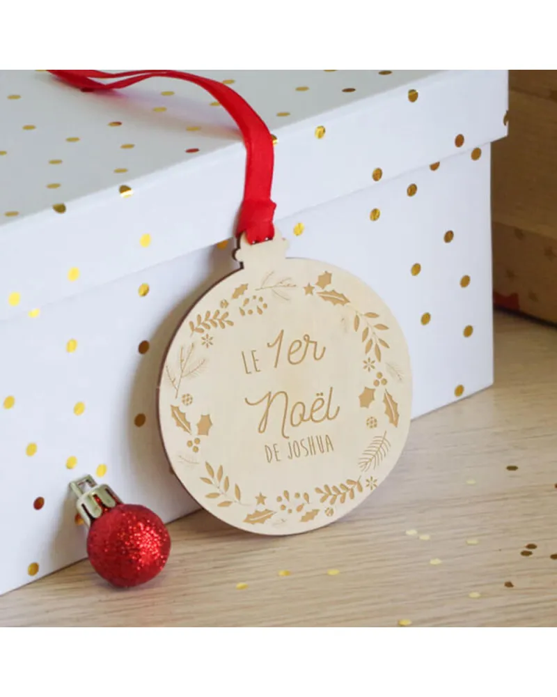 Décoration Sapin Noël - Boule "1er Noël"