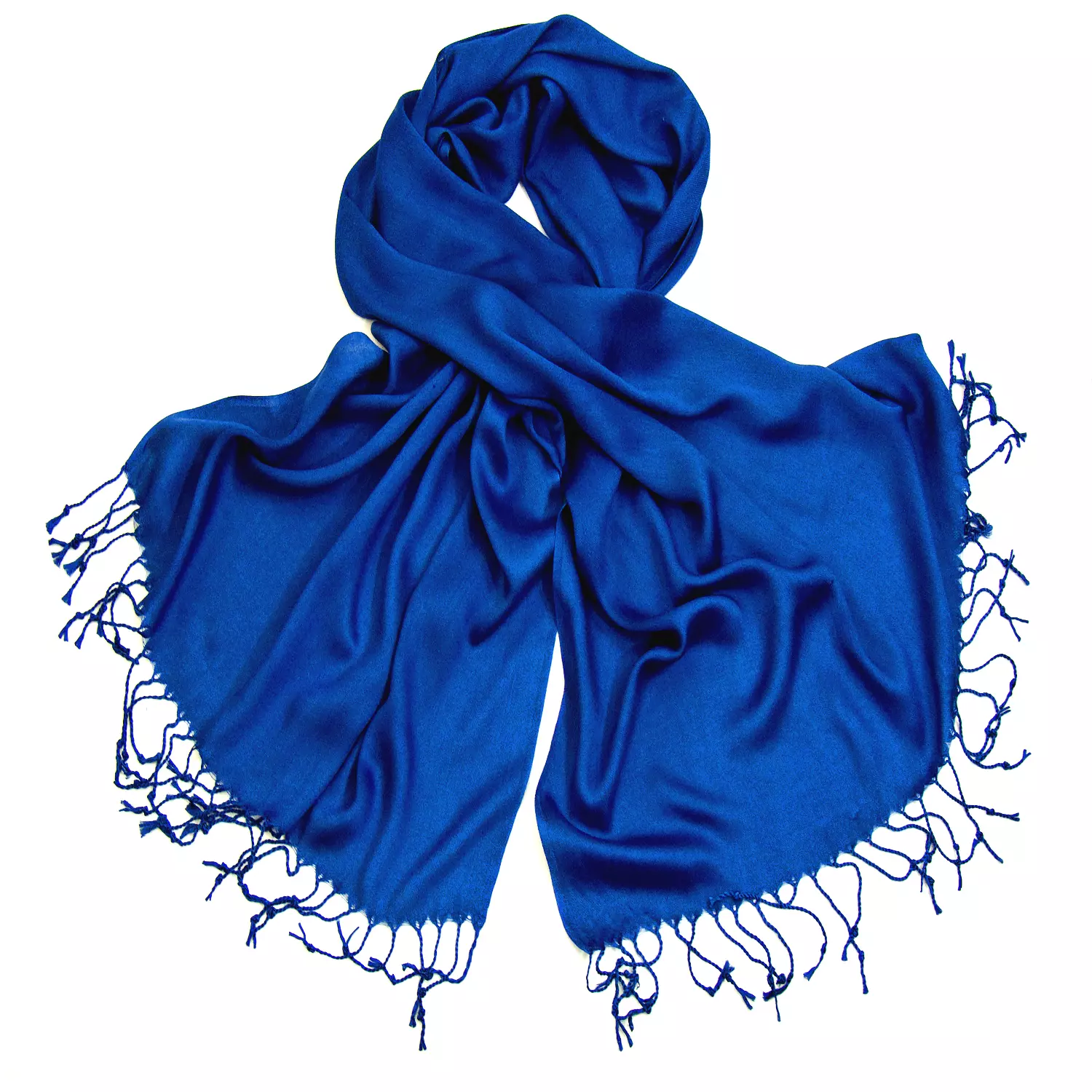 Etole bleu soie et viscose