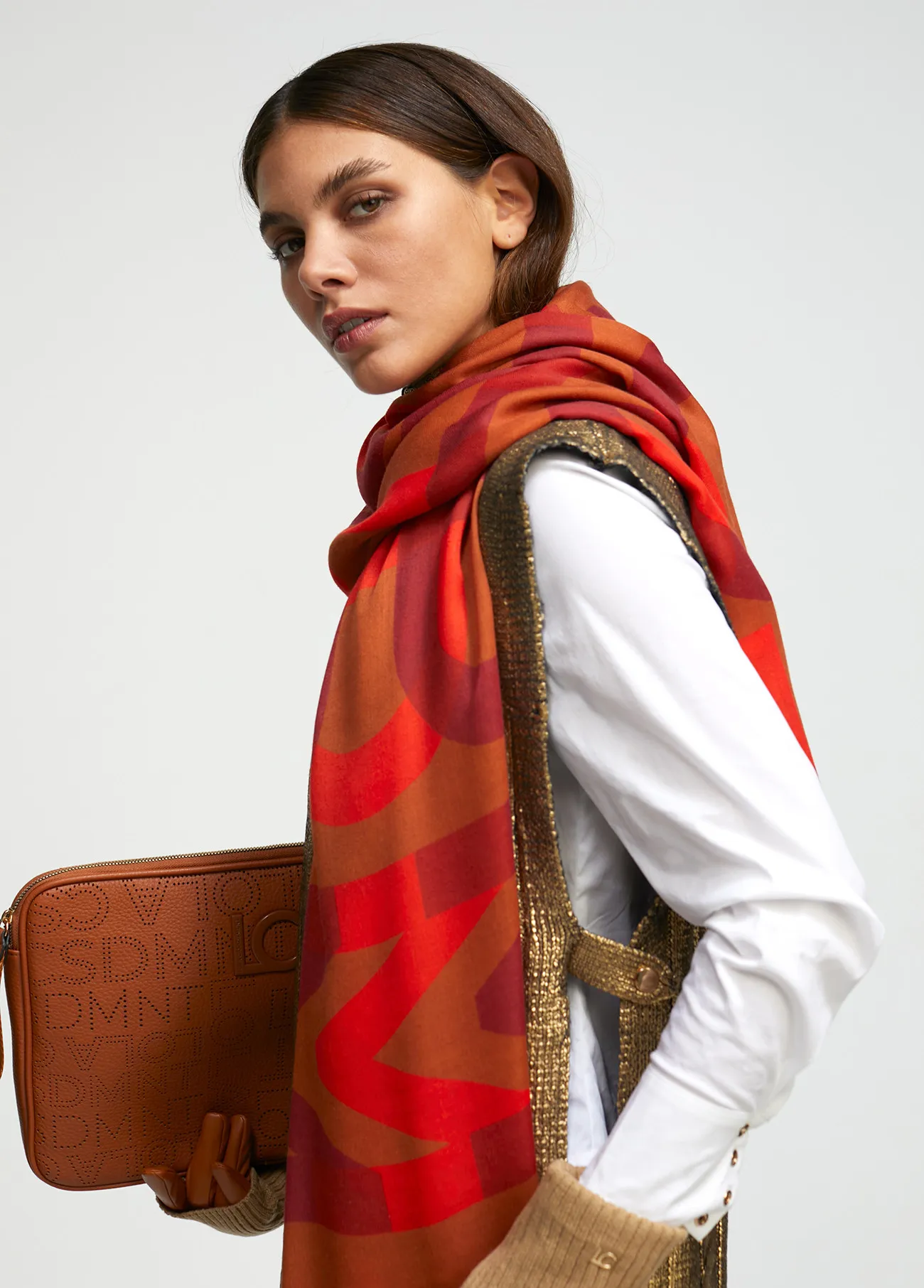 Foulard logo orange