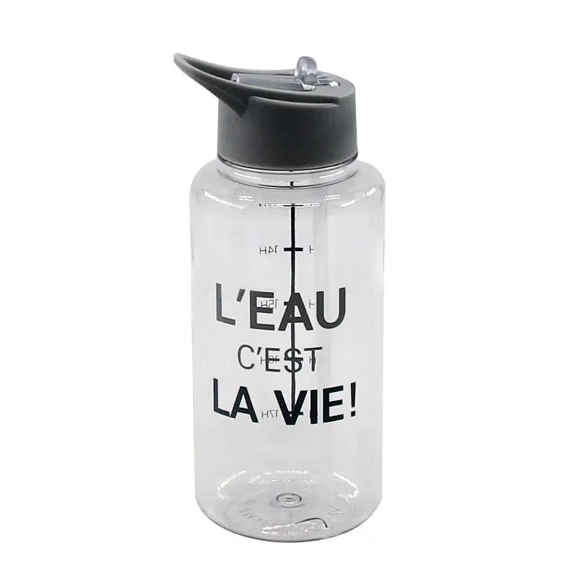 Gourde plastique transparente