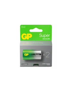 GP Super Alcaline Piles D/LR20 Blister de 2 - GP - 172203