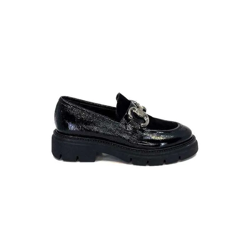 Ivoire 52195 Cuir Noir Daim Noir