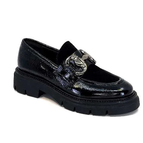 Ivoire 52195 Cuir Noir Daim Noir