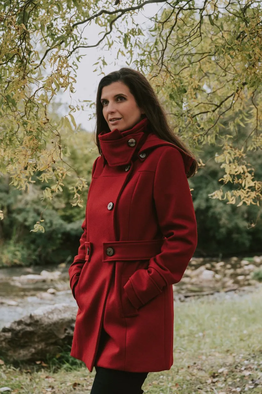 Manteau en laine pour femme - Fabrication artisanale française