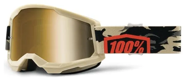 Masque 100% Strata 2 Beige - Ecran Gold Miroir