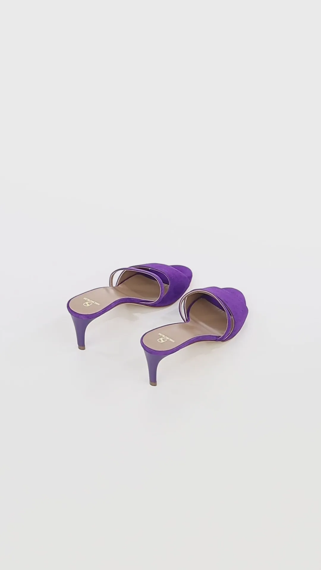 Mule Ines + en daim violet
