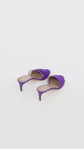 Mule Ines + en daim violet