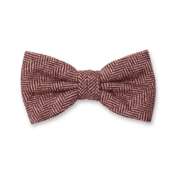 Noeuds papillon / Noeud Papillon Rouge à Chevrons - Laine