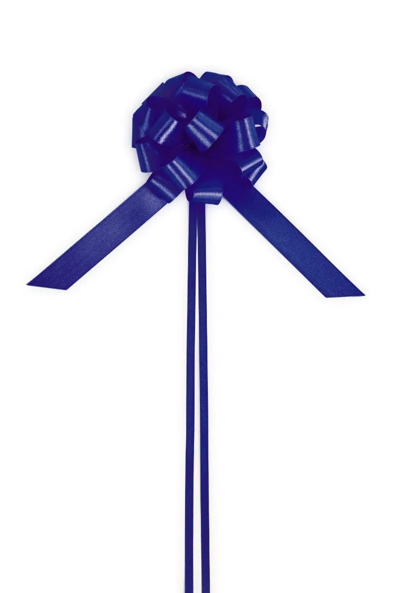 Noeuds à tirer satin bleu