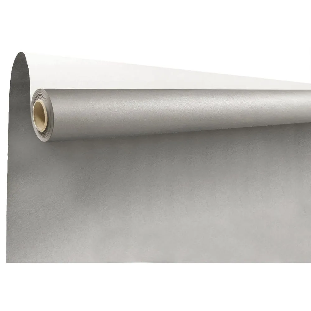 Papier cadeau 'argent' couché métallisé 0,69x50m par 4
