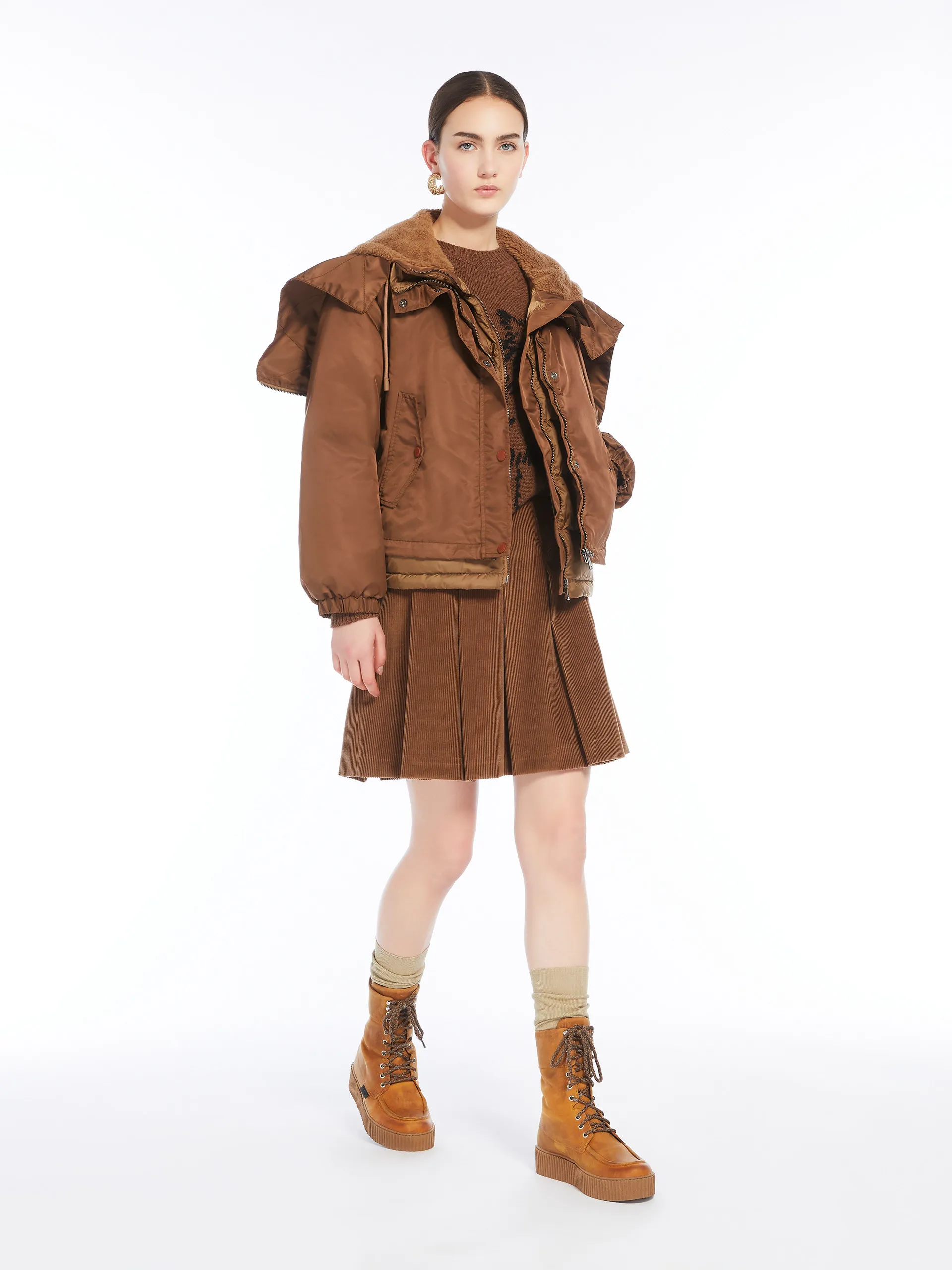 Parka en sergé déperlant