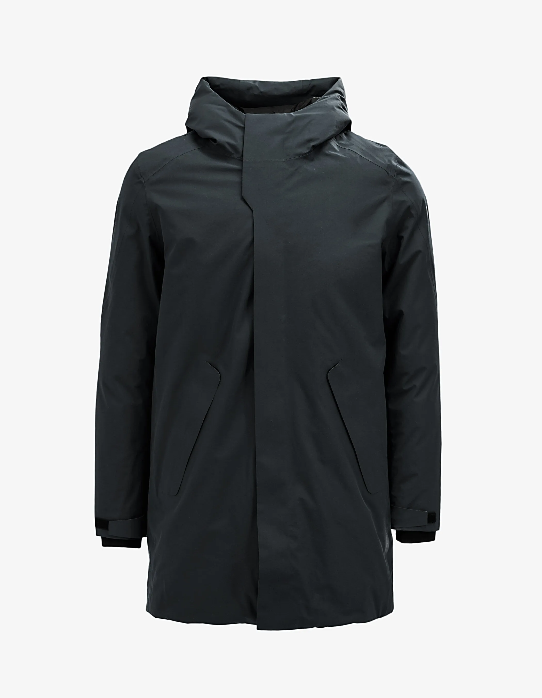 Parka longue noire Waterproof Homme