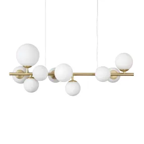 PERLAGE - Chic and elegant gold or black chandelier with glass globes