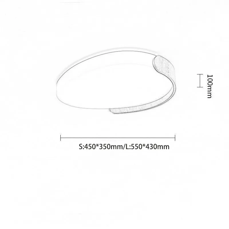 Plafonnier en fer et PE LED rétro pour chambre salon