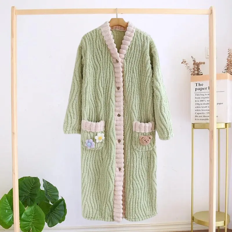 Robe de chambre boutonnée femme Pilou Pilou