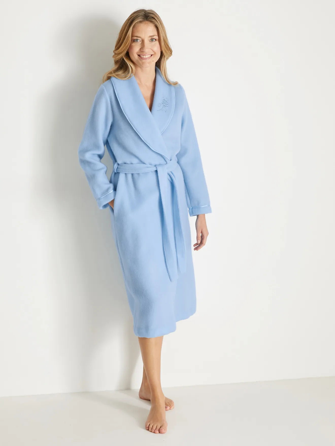 Robe de chambre en molleton courtelle