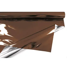 Rouleau polypropylène métallisé 'chocolat argent' 30µ 0,69mx50m par 6