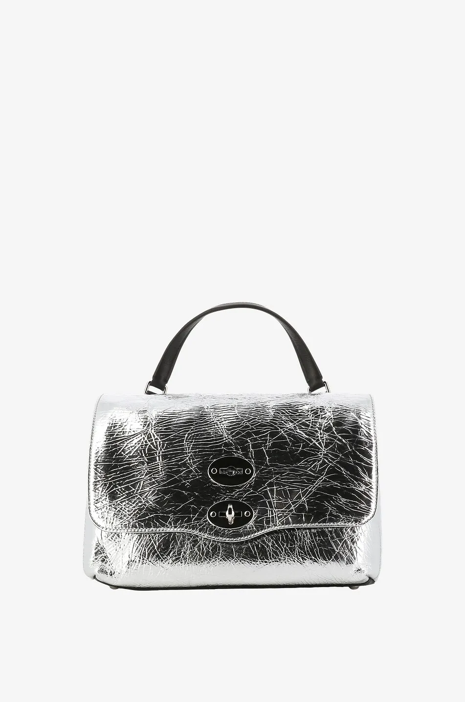 Sac à main en cuir métallisé Postina S