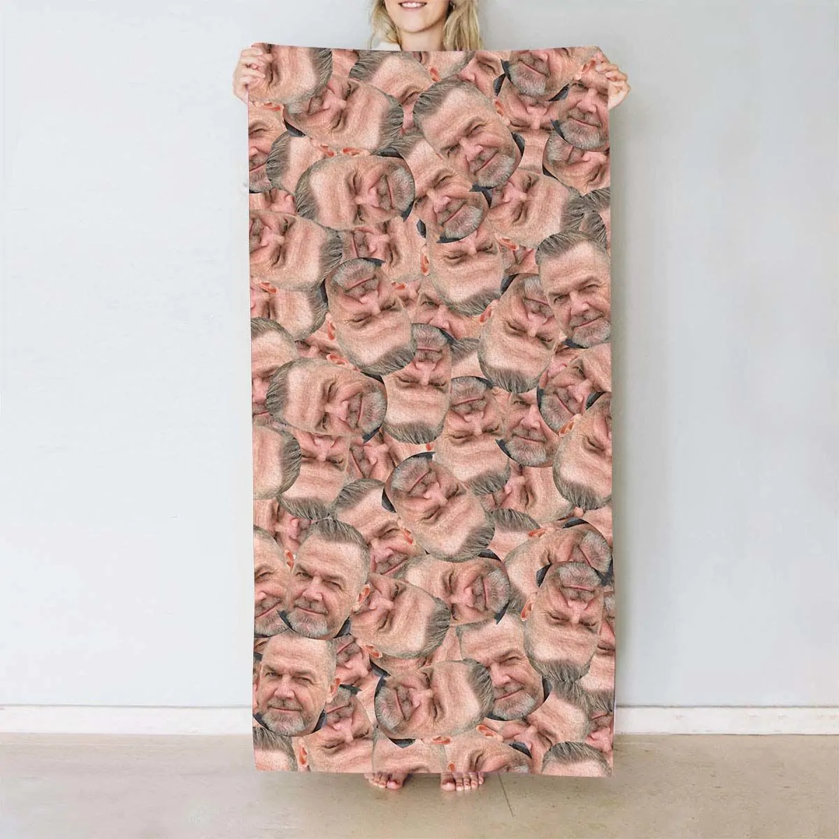 Serviette personnalisée avec visage